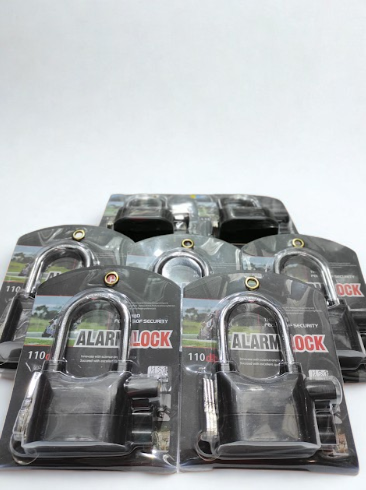 Candado de alarma con llave